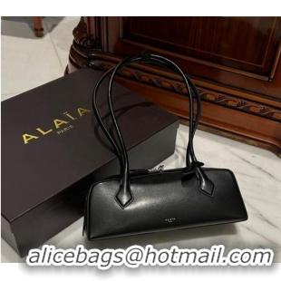 Well Crafted Alaia Le Tecket Medium Long Shoulder bag in Leather 0808 Black 2024