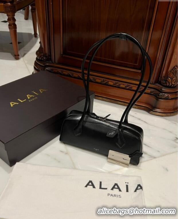 Well Crafted Alaia Le Tecket Medium Long Shoulder bag in Leather 0808 Black 2024