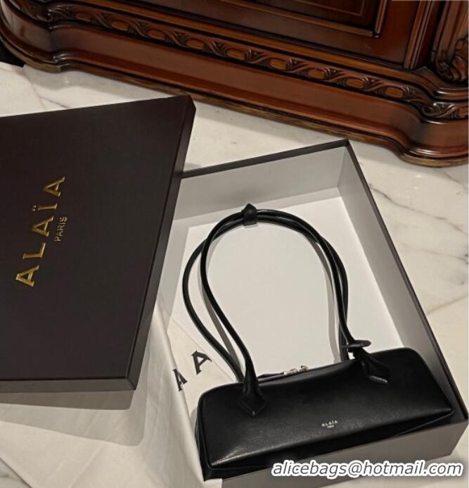 Well Crafted Alaia Le Tecket Medium Long Shoulder bag in Leather 0808 Black 2024