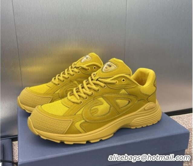 Cheap Price Dior B30 Sneakers in CD Mesh and Leather Yellow 1231029