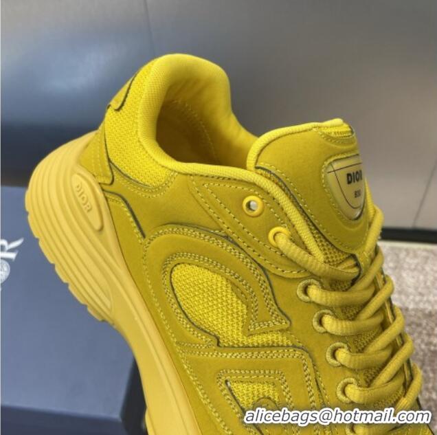 Cheap Price Dior B30 Sneakers in CD Mesh and Leather Yellow 1231029