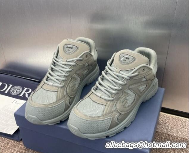 Buy Luxury Dior B30 Sneakers in CD Mesh and Leather Grey 1231031