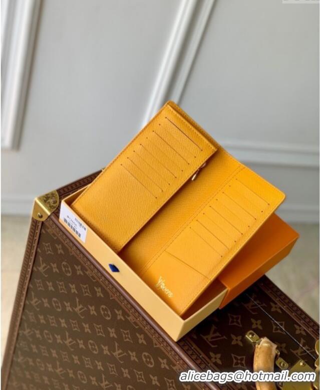 Buy Inexpensive Louis Vuitton Brazza Wallet in Monogram Heritage Canvas M12656 Yellow 2025