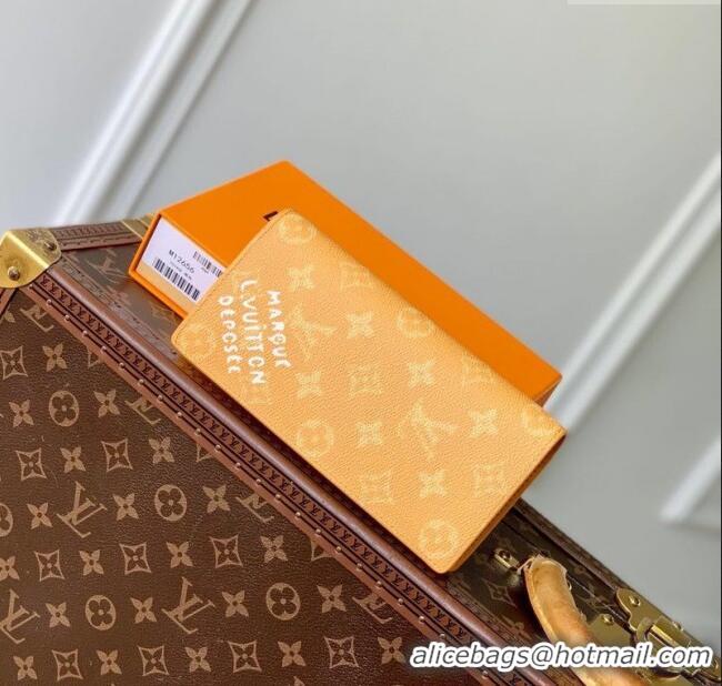 Buy Inexpensive Louis Vuitton Brazza Wallet in Monogram Heritage Canvas M12656 Yellow 2025