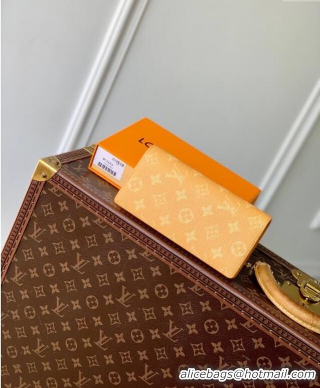 Buy Inexpensive Louis Vuitton Brazza Wallet in Monogram Heritage Canvas M12656 Yellow 2025