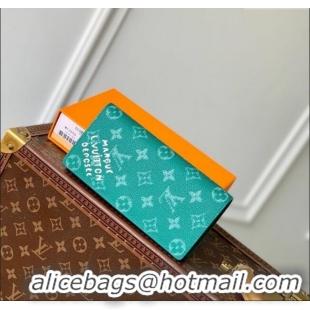 Buy Discount Louis Vuitton Brazza Wallet in Monogram Heritage Canvas M12656 Green 2025