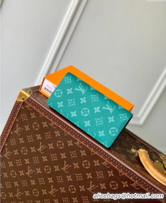 Buy Discount Louis Vuitton Brazza Wallet in Monogram Heritage Canvas M12656 Green 2025