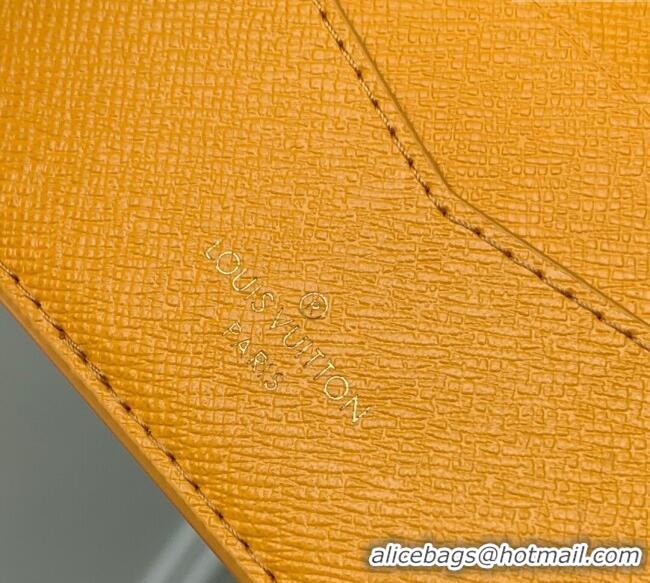 Grade Design Louis Vuitton Multiple Wallet in Monogram Heritage Canvas M12657 Yellow 2025