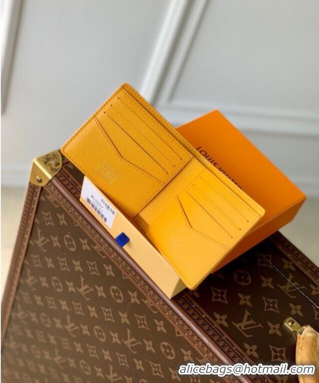 Grade Design Louis Vuitton Multiple Wallet in Monogram Heritage Canvas M12657 Yellow 2025