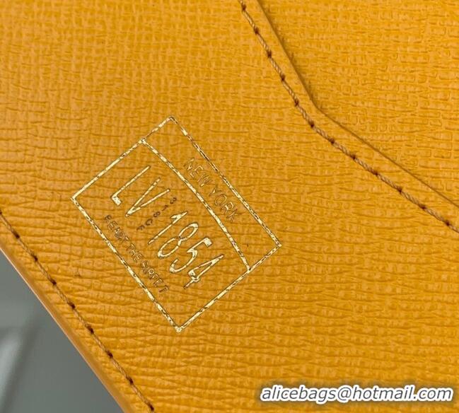 Grade Design Louis Vuitton Multiple Wallet in Monogram Heritage Canvas M12657 Yellow 2025