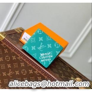 Most Popular Louis Vuitton Multiple Wallet in Monogram Heritage Canvas M12657 Green 2025