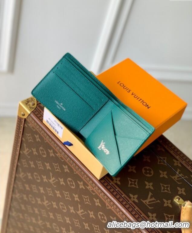 Most Popular Louis Vuitton Multiple Wallet in Monogram Heritage Canvas M12657 Green 2025