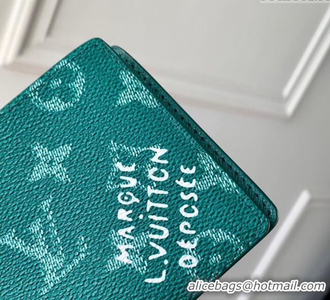 Most Popular Louis Vuitton Multiple Wallet in Monogram Heritage Canvas M12657 Green 2025