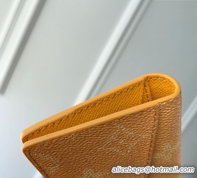 Good Taste Louis Vuitton Coin Card Holder Wallet in Monogram Heritage Canvas M12660 Yellow 2025