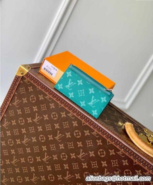 Promotional Louis Vuitton Coin Card Holder Wallet in Monogram Heritage Canvas M12660 Green 2025