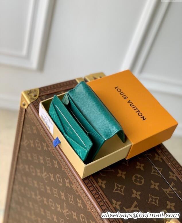 Well Crafted Louis Vuitton Envelope Business Card Holder Wallet in Monogram Heritage Canvas M12664 Green 2025