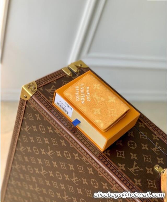 Top Design Louis Vuitton Pocket Organizer Wallet in Monogram Heritage Canvas M12659 Yellow 2025