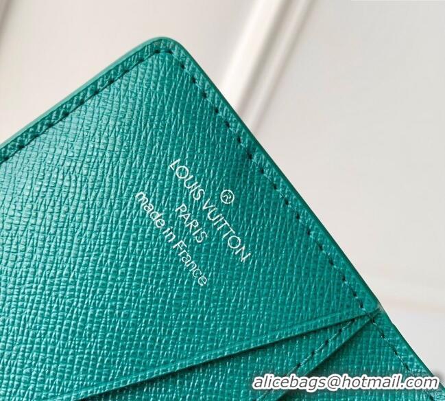 Super Quality Louis Vuitton Pocket Organizer Wallet in Monogram Heritage Canvas M12658 Green 2025