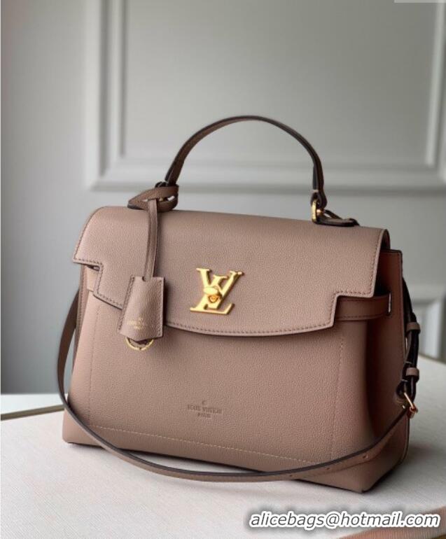 Grade Design Louis Vuitton Lockme Ever BB Top Handle Bag in Soft Grained Calfskin M51395 Khaki Grey 2025