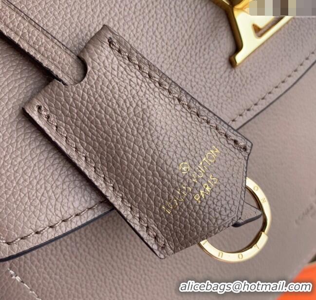 Grade Design Louis Vuitton Lockme Ever BB Top Handle Bag in Soft Grained Calfskin M51395 Khaki Grey 2025