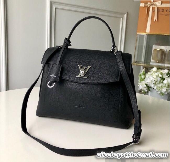 Grade Design Louis Vuitton Lockme Ever BB Top Handle Bag in Soft Grained Calfskin M51395 Black 2025