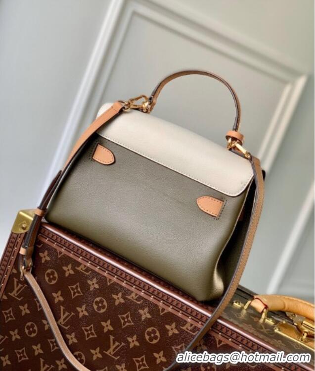 Best Price Louis Vuitton Lockme Ever BB Bag in Soft Grained Calfskin M20797 Green/White 2025