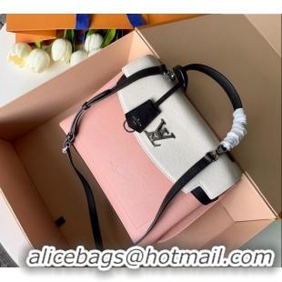 Famous Brand Louis Vuitton Lockme Ever BB Top Handle Bag in Soft Grained Calfskin M52787 Light Pink 2025