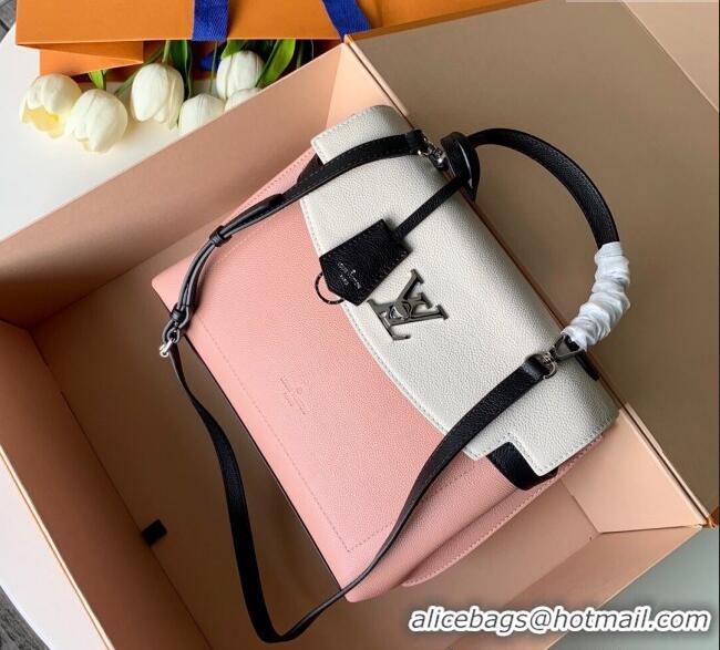 Famous Brand Louis Vuitton Lockme Ever BB Top Handle Bag in Soft Grained Calfskin M52787 Light Pink 2025