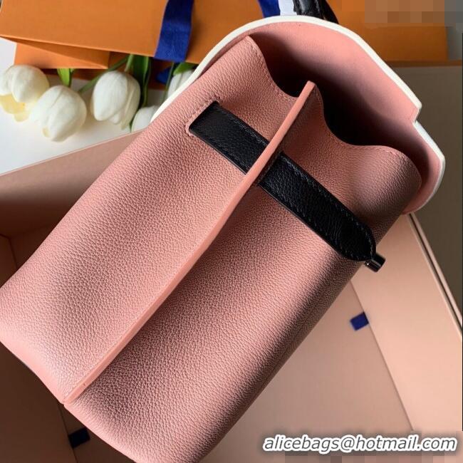 Famous Brand Louis Vuitton Lockme Ever BB Top Handle Bag in Soft Grained Calfskin M52787 Light Pink 2025