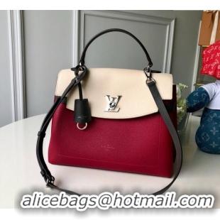 Famous Brand Louis Vuitton Lockme Ever BB Top Handle Bag in Soft Grained Calfskin M52431 Red 2025