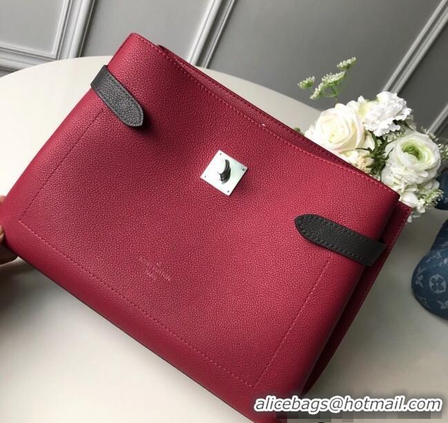 Famous Brand Louis Vuitton Lockme Ever BB Top Handle Bag in Soft Grained Calfskin M52431 Red 2025