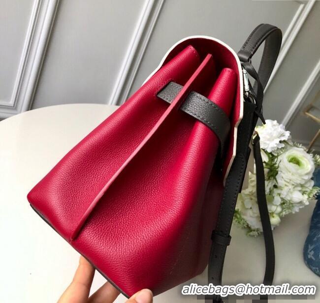 Famous Brand Louis Vuitton Lockme Ever BB Top Handle Bag in Soft Grained Calfskin M52431 Red 2025