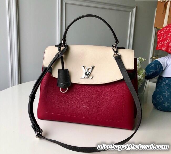 Famous Brand Louis Vuitton Lockme Ever BB Top Handle Bag in Soft Grained Calfskin M52431 Red 2025