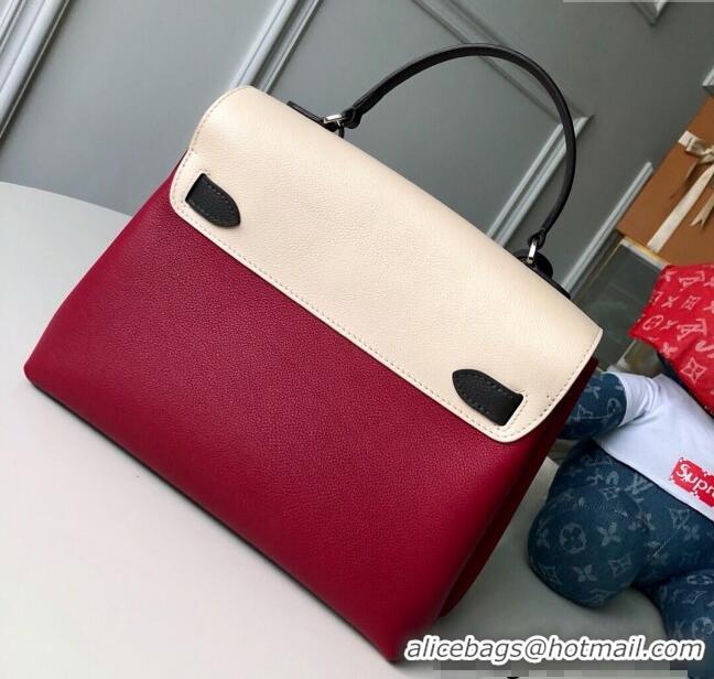 Famous Brand Louis Vuitton Lockme Ever BB Top Handle Bag in Soft Grained Calfskin M52431 Red 2025