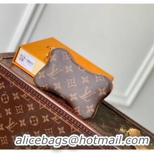 Luxury Discount Louis Vuitton Bone Key Pouch Monogram Canvas M12616 2025