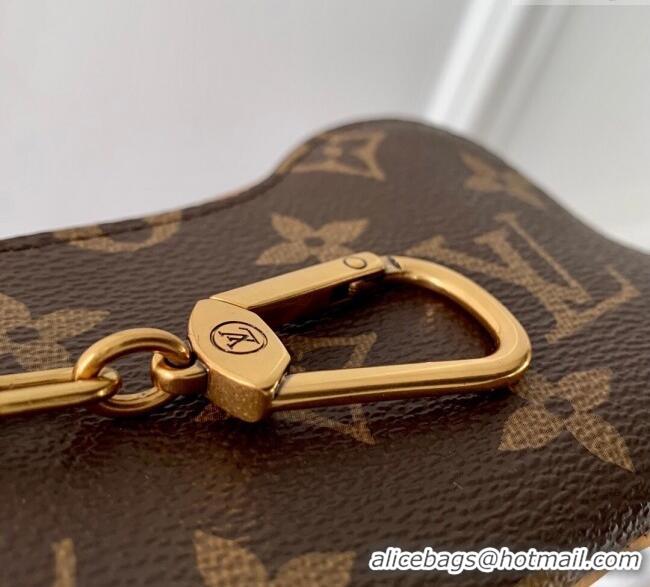 Luxury Discount Louis Vuitton Bone Key Pouch Monogram Canvas M12616 2025