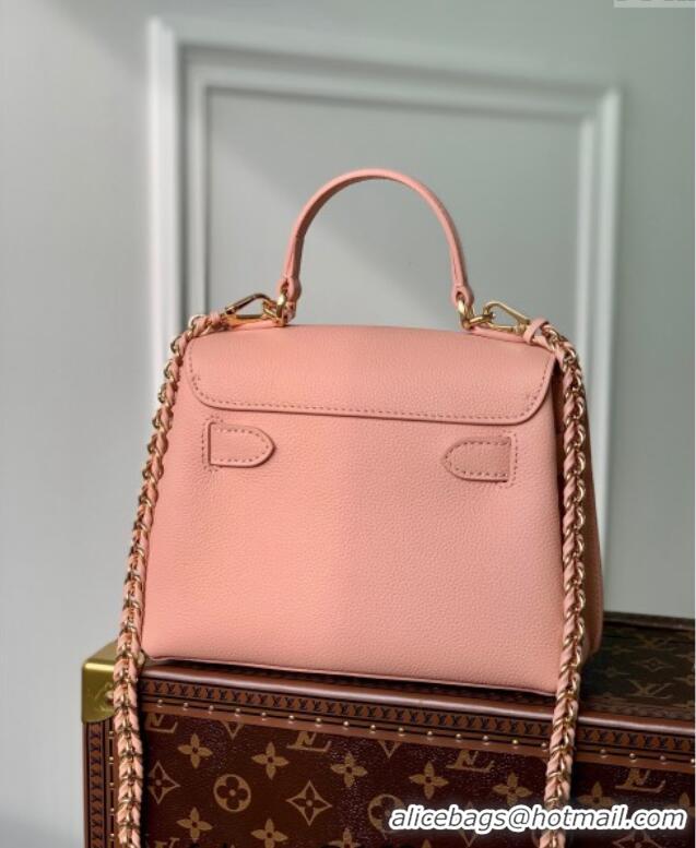 Free Shipping Louis Vuitton Lockme Ever Mini Bag in Grained Leather M21088 Pink 2025