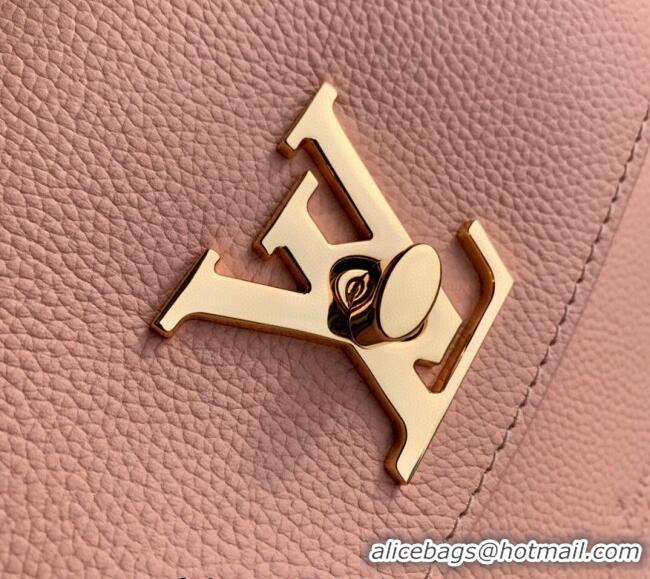 Free Shipping Louis Vuitton Lockme Ever Mini Bag in Grained Leather M21088 Pink 2025