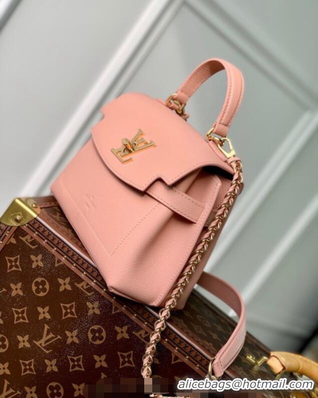 Free Shipping Louis Vuitton Lockme Ever Mini Bag in Grained Leather M21088 Pink 2025