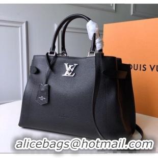 Affordable Price Louis Vuitton Lockme Day Top Handle Bag in Soft Calfskin M53730 Black 2025