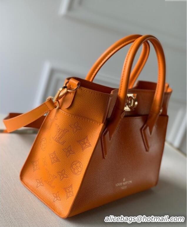 Market Sells Louis Vuitton On My Side PM Tote Bag Perforated Mahina and Leather M57730 Orange 2025