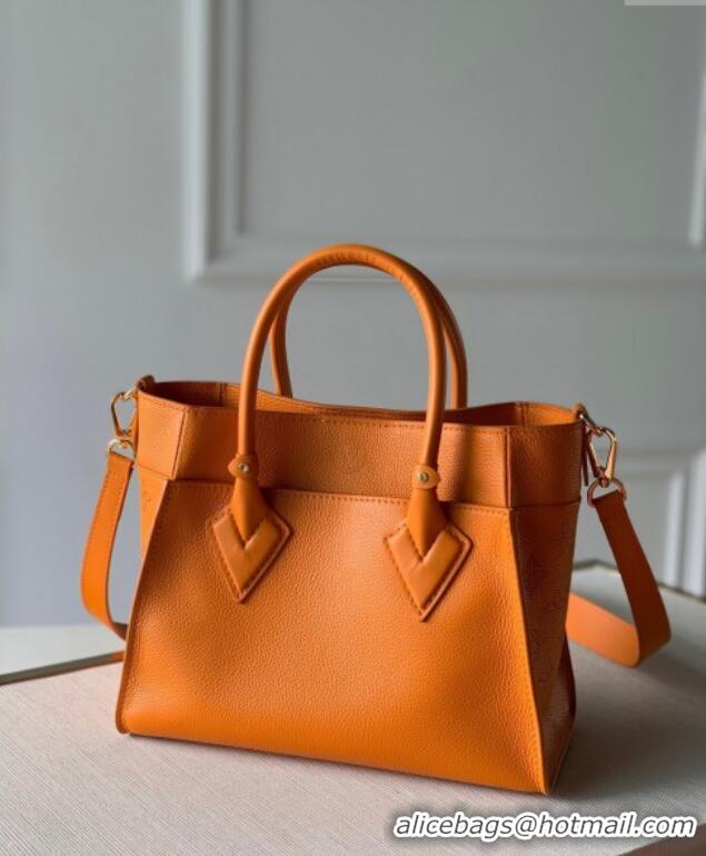 Market Sells Louis Vuitton On My Side PM Tote Bag Perforated Mahina and Leather M57730 Orange 2025