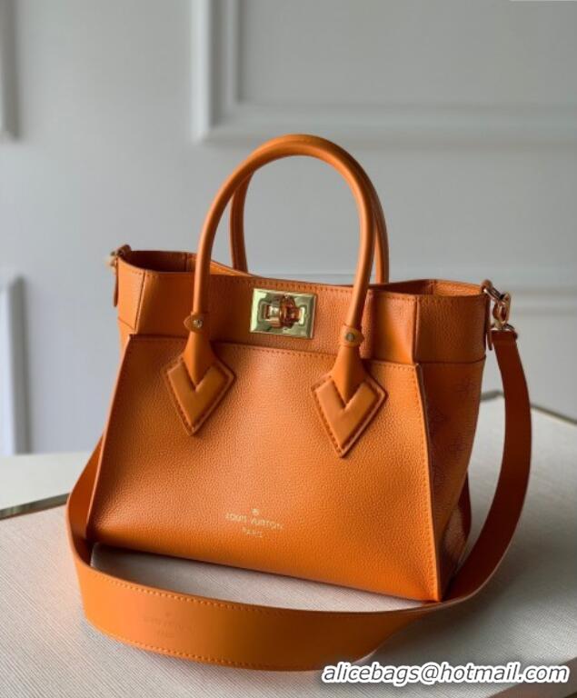 Market Sells Louis Vuitton On My Side PM Tote Bag Perforated Mahina and Leather M57730 Orange 2025