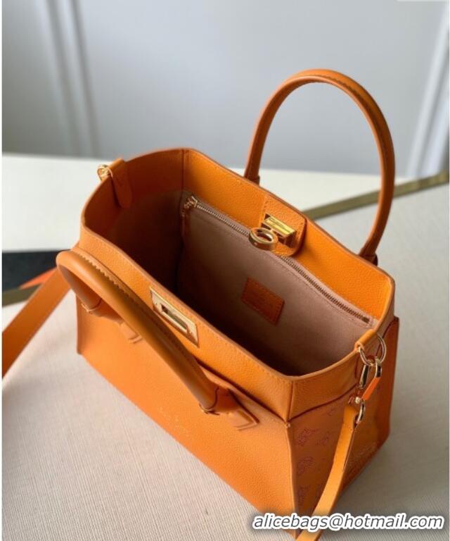 Market Sells Louis Vuitton On My Side PM Tote Bag Perforated Mahina and Leather M57730 Orange 2025