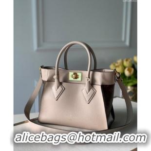 New Fashion Louis Vuitton On My Side PM Tote Bag Monogram Canvas and Leather M57729 Greige Grey 2025