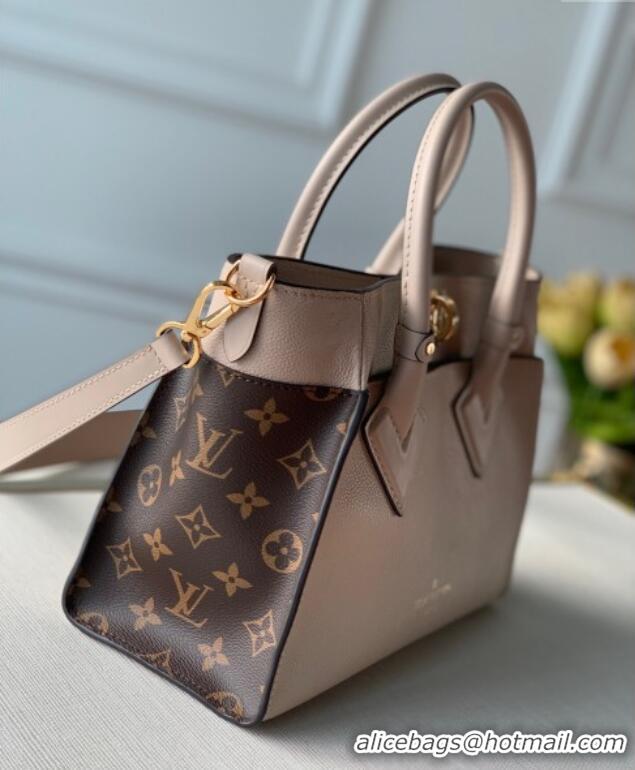 New Fashion Louis Vuitton On My Side PM Tote Bag Monogram Canvas and Leather M57729 Greige Grey 2025