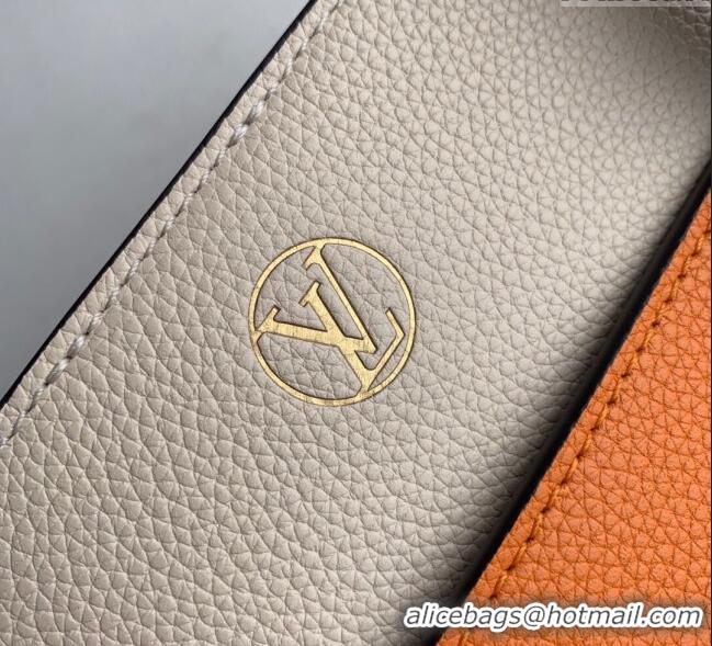 Trendy Design Louis Vuitton On My Side MM Tote Bag in Leather and Monogram Canvas M53823 Orange 2025