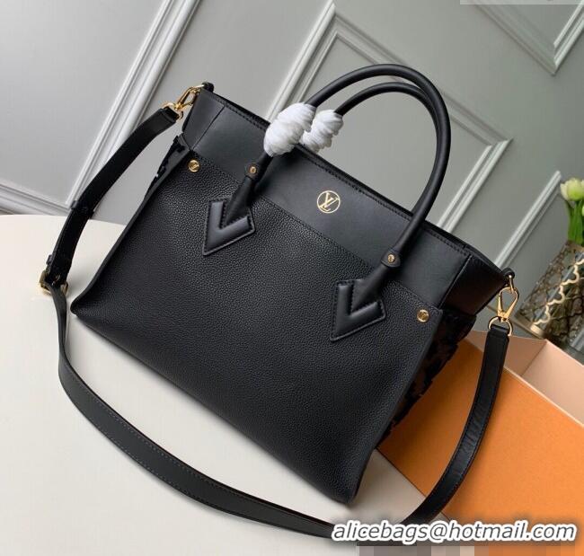 Market Sells Louis Vuitton On My Side MM Tote Bag with Monogram Tufting M53826 Black 2025