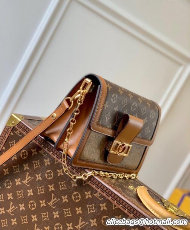 Well Crafted Louis Vuitton Dauphine MM Shoulder Bag in Monogram Reverse Canvas M45958 2025