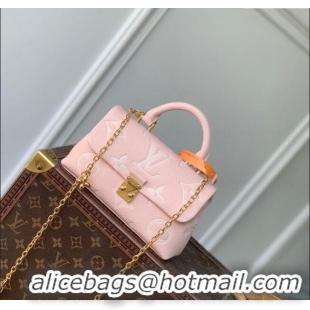 Promotional Louis Vuitton Nano Madeleine Bag in Bicolor Monogram Empreinte Leather Rose Pink/White Quartz M13796 2025